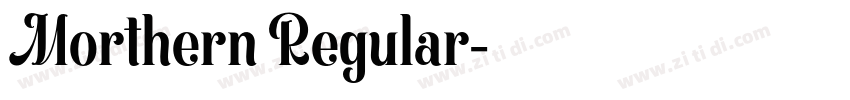 Morthern Regular字体转换